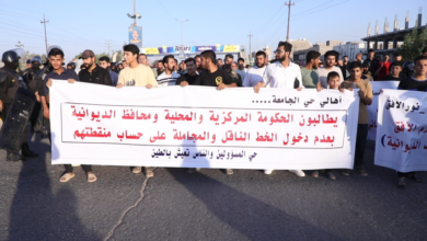 Diwaniyah residents protest stalled sewer and road project, demand action from local officials