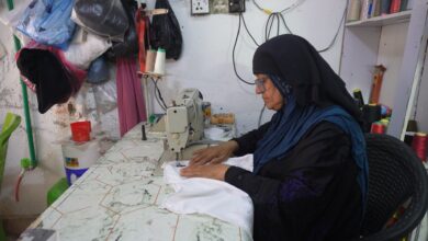 In Abu al-Khasib, Um Ali keeps the tradition of hand-sewn abayas alive