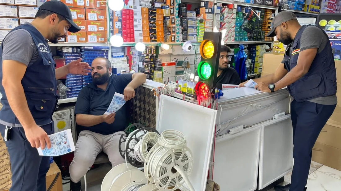 Interior Ministry's Anti-Disinformation unit conducts awareness campaign in Baghdad's Jameela District