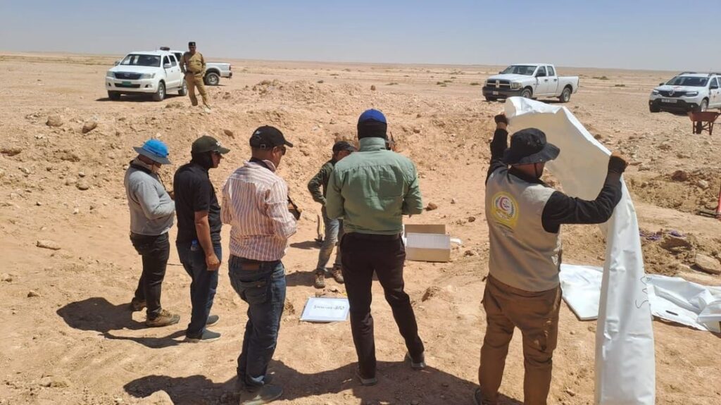 Mass grave of Kurdish victims excavated in Samawah’s Al-Sheikhiyah area