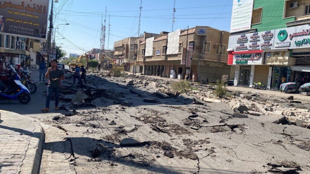 Shop owners in Ramadi demand expedited completion of Al-Andalus Street project