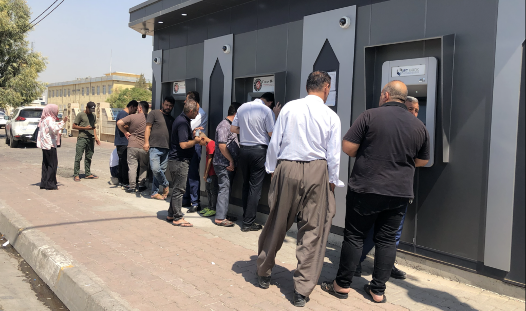 Fledgling KRG banking system struggles with cash withdrawal surge as ATMs run dry