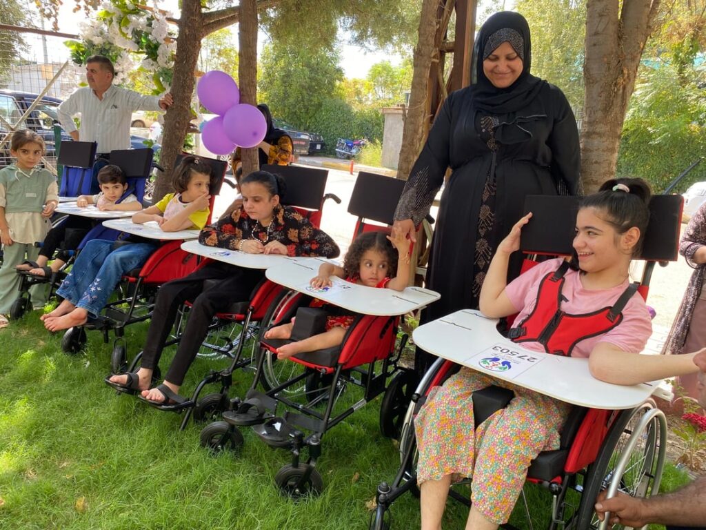 NGO distributes wheelchairs to students with disabilities across Kurdistan Region, Iraq