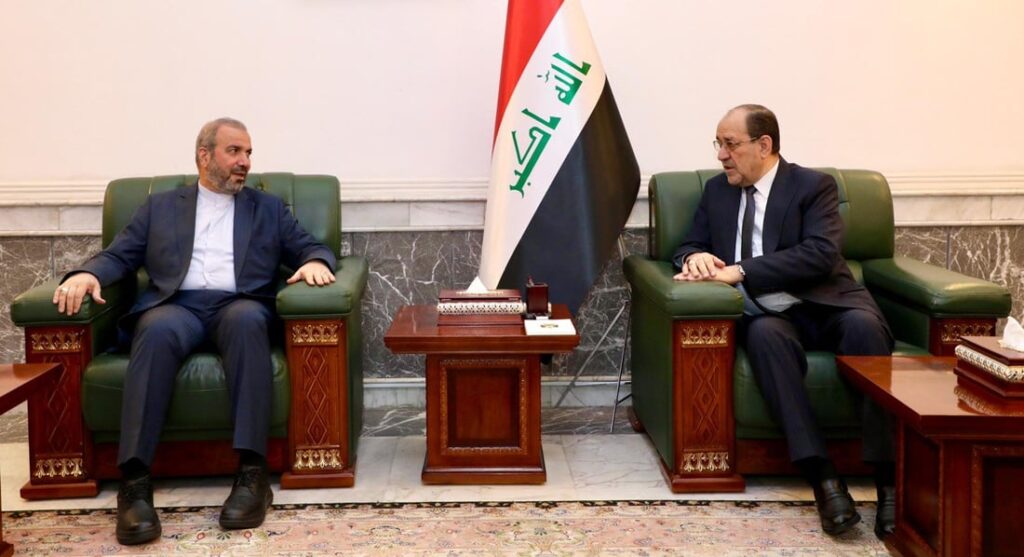 Al-Maliki meets Iran’s ambassador, calls for diplomatic action on Israel conflicts