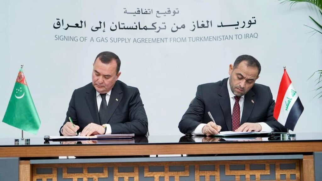 Iraq signs deal with Turkmenistan to import gas through Iranian pipeline