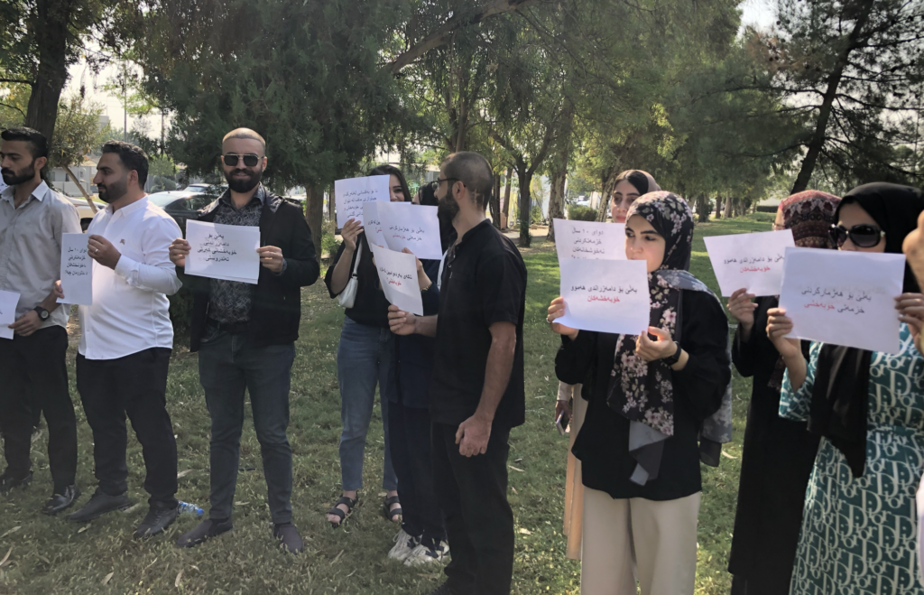 Healthcare volunteers in Kurdistan Region demand permanent employment