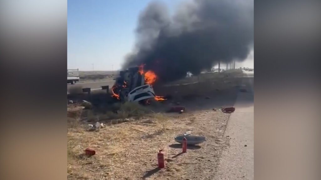 Three students die in car fire on Ramadi highway