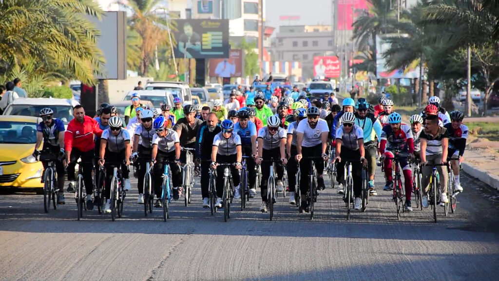 Cyclists celebrate Arab Cyclist Day with marathon through Baghdad streets