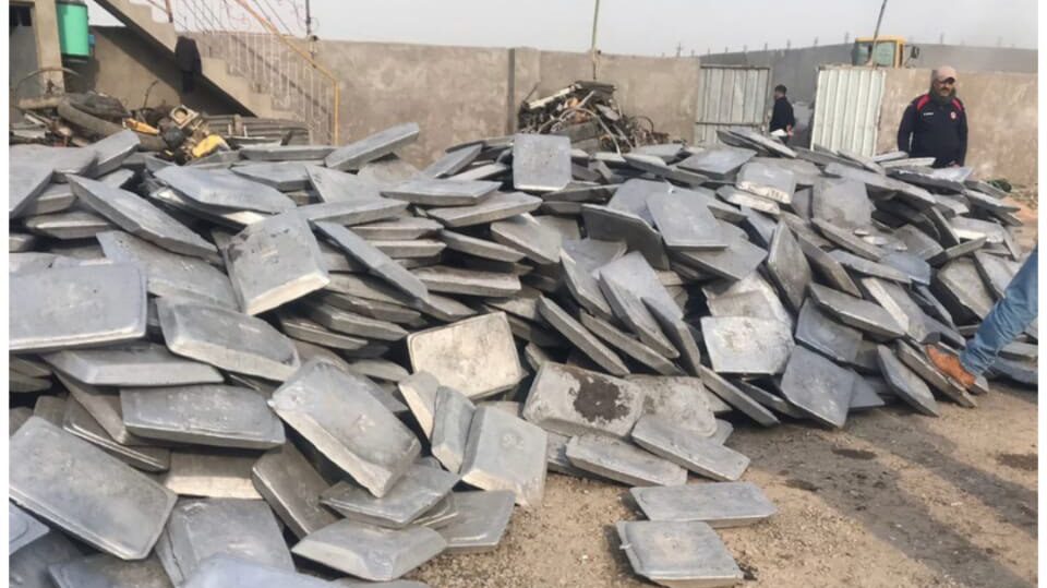 Authorities shut down 10 illegal metal and asphalt smelting plants in eastern Baghdad