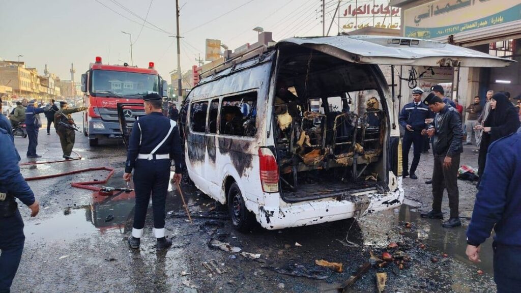 Two separate vehicle fires in Najaf result in one fatality