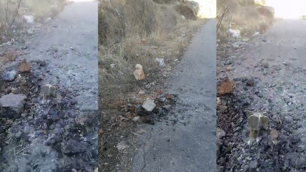 Unexploded artillery shell causes damage in Duhok's Amedi