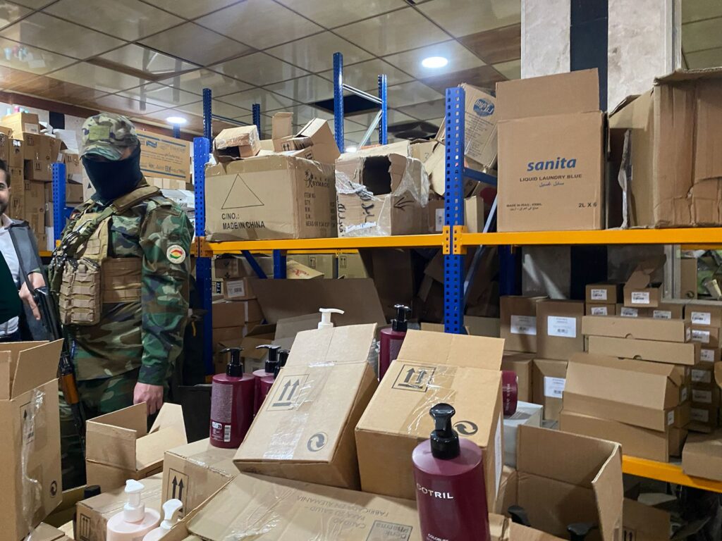 Four tons of expired women's cosmetics seized by Duhok security