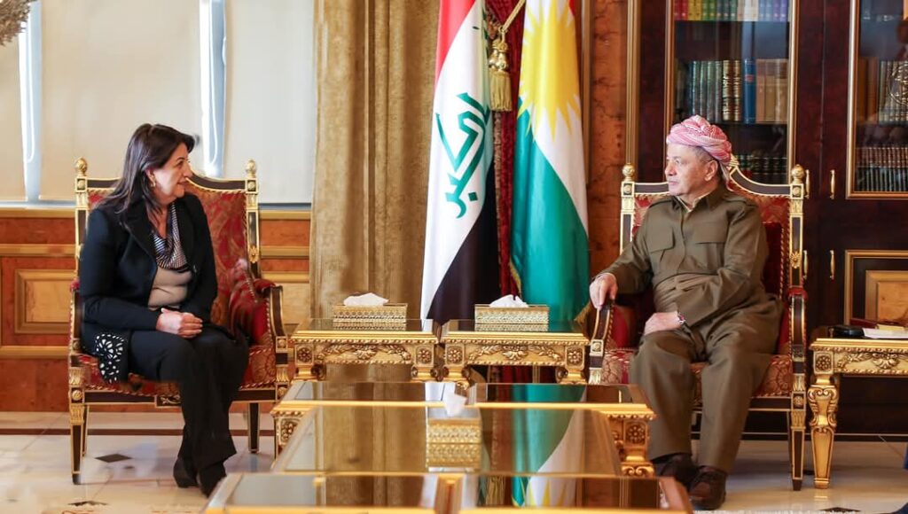 DEM Party politicians visit KDP president Masoud Barzani as peace process hopes rise