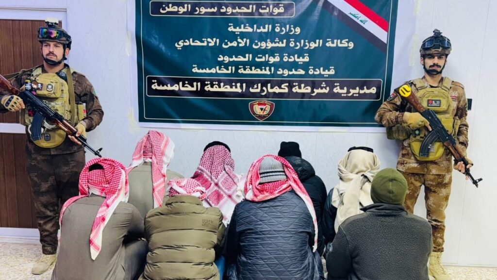 Iraqi Border Forces arrest eight for illegal hunting in Najaf desert