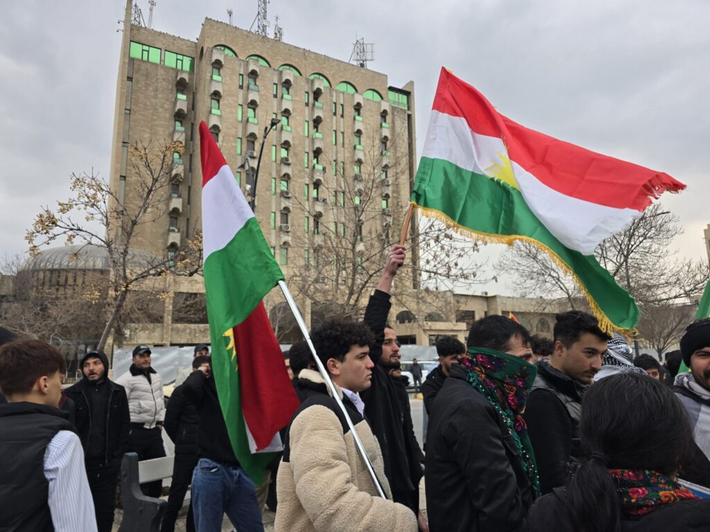 Sulaymaniyah protest condemns attacks on Kurdish areas in Syria
