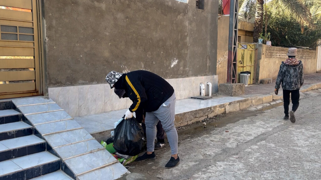 Maysan sanitation workers say they earn just $100 a month