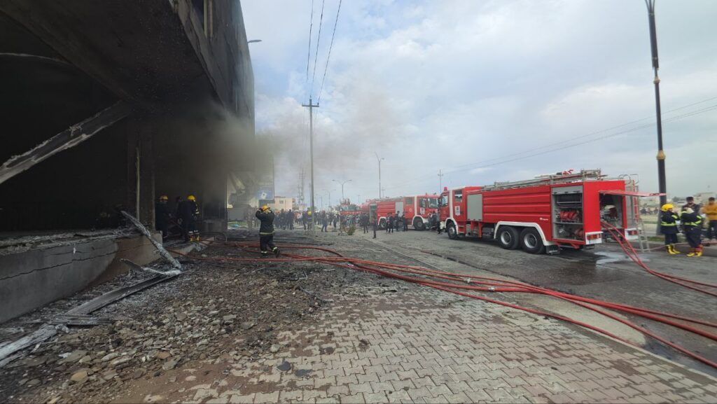 Fire destroys sponge factory in Kirkuk, no casualties reported