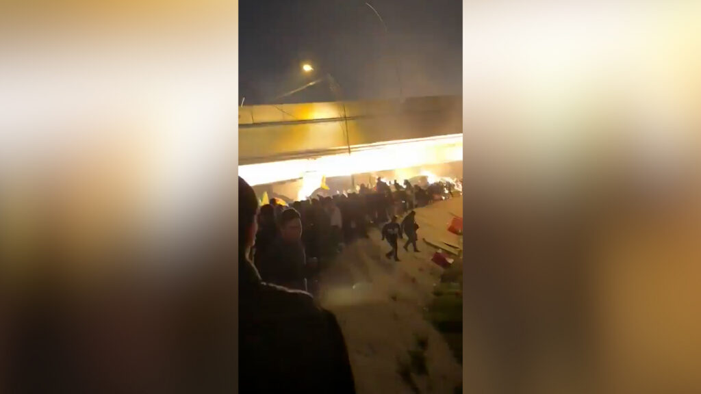 Clashes in Baghdad as pro-Iran protestors try to reach US Embassy building