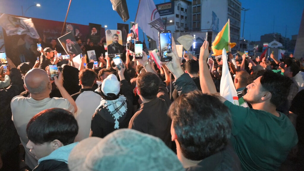 Crowds gather in Baghdad to celebrate ceasefire, hailing it as Iranian 'victory'