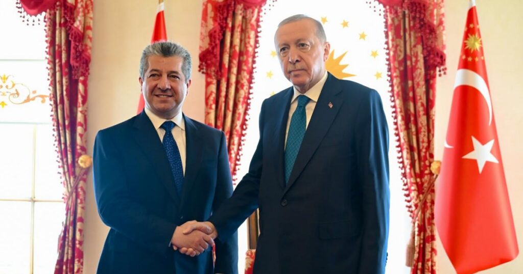 PM Barzani meets Erdogan in Istanbul to discuss PKK disarmament and KRG-Turkey ties